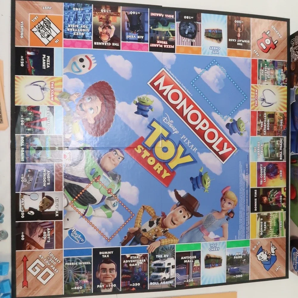 Hasbro Monopoly Disney Pixar Toy Story Hasbro Woody Buzz Lightyear Complete